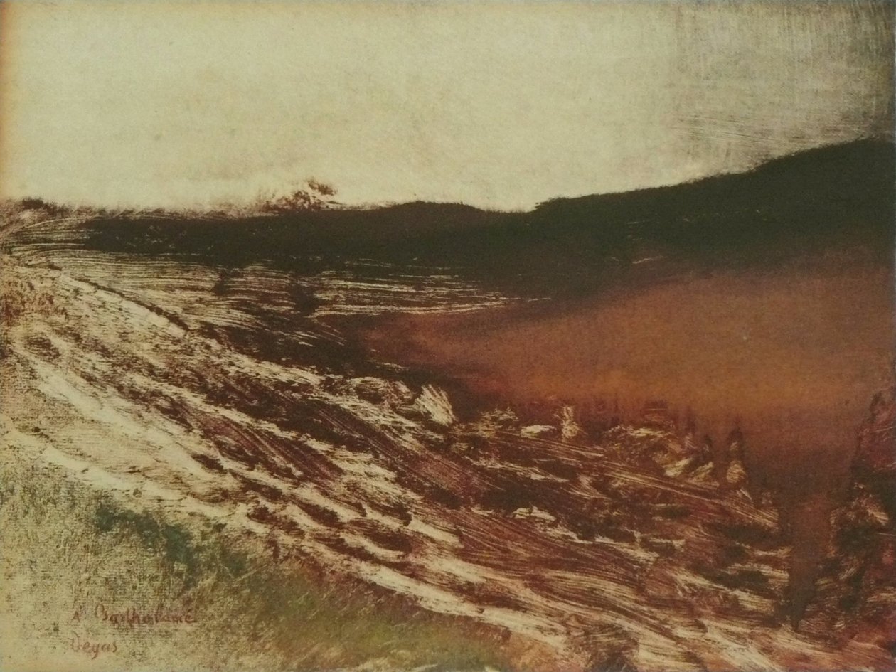 Paisaje de Borgoña de Edgar Degas