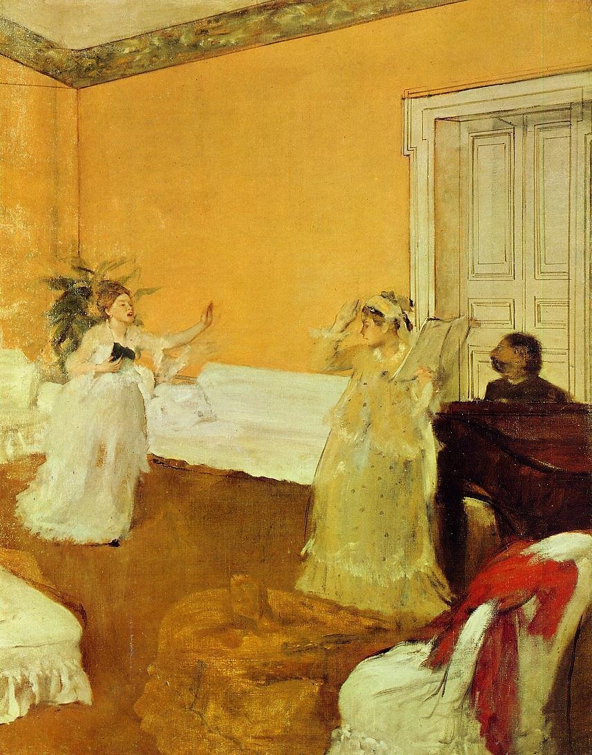 El ensayo de la canción de Edgar Degas