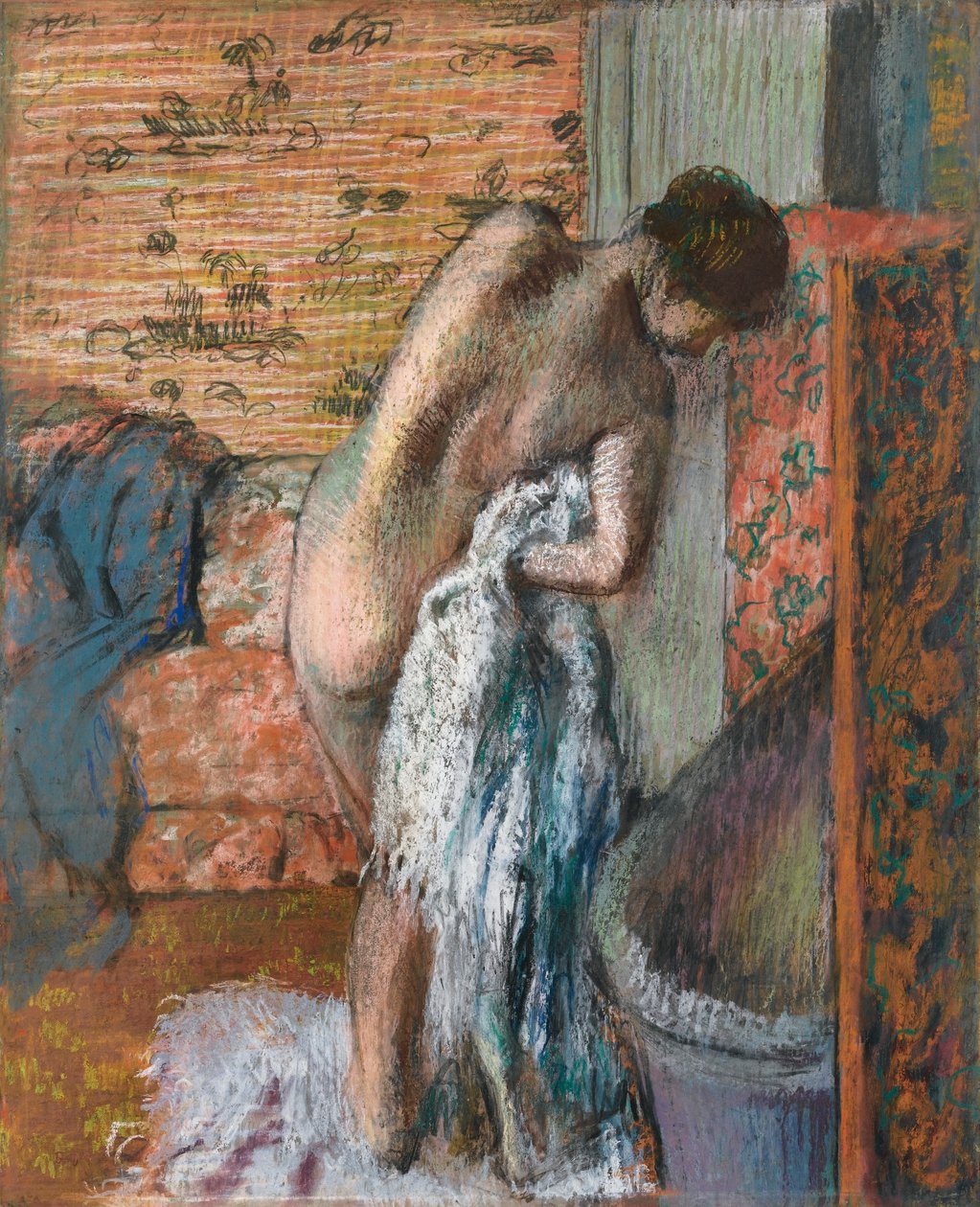 Después del baño de Edgar Degas
