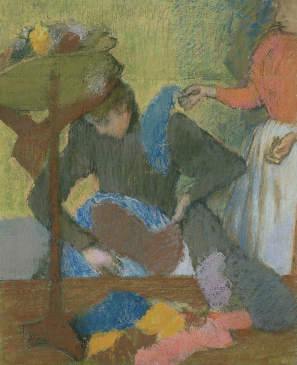 En la sombrerería, c.1898 de Edgar Degas