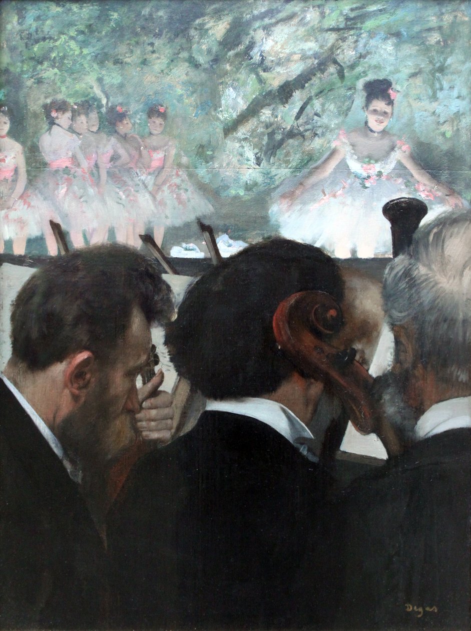 Los músicos de la orquesta de Edgar Degas