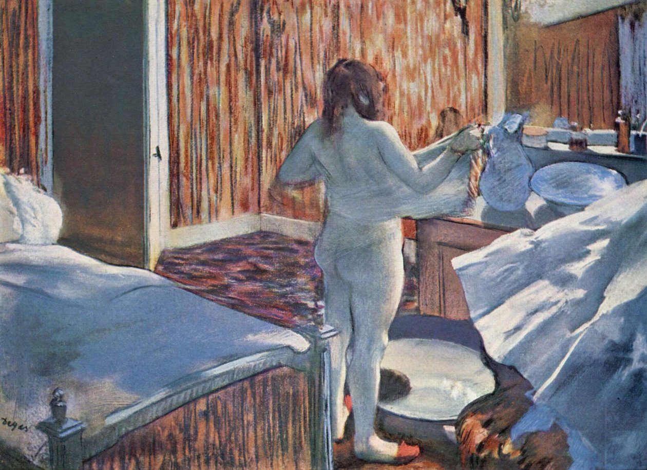 Mujer en el tocador de Edgar Degas