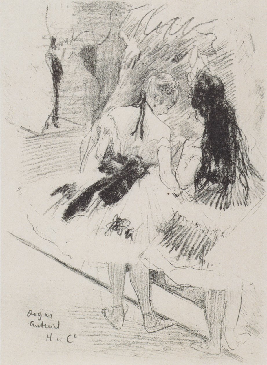 Detrás del escenario de Edgar Degas