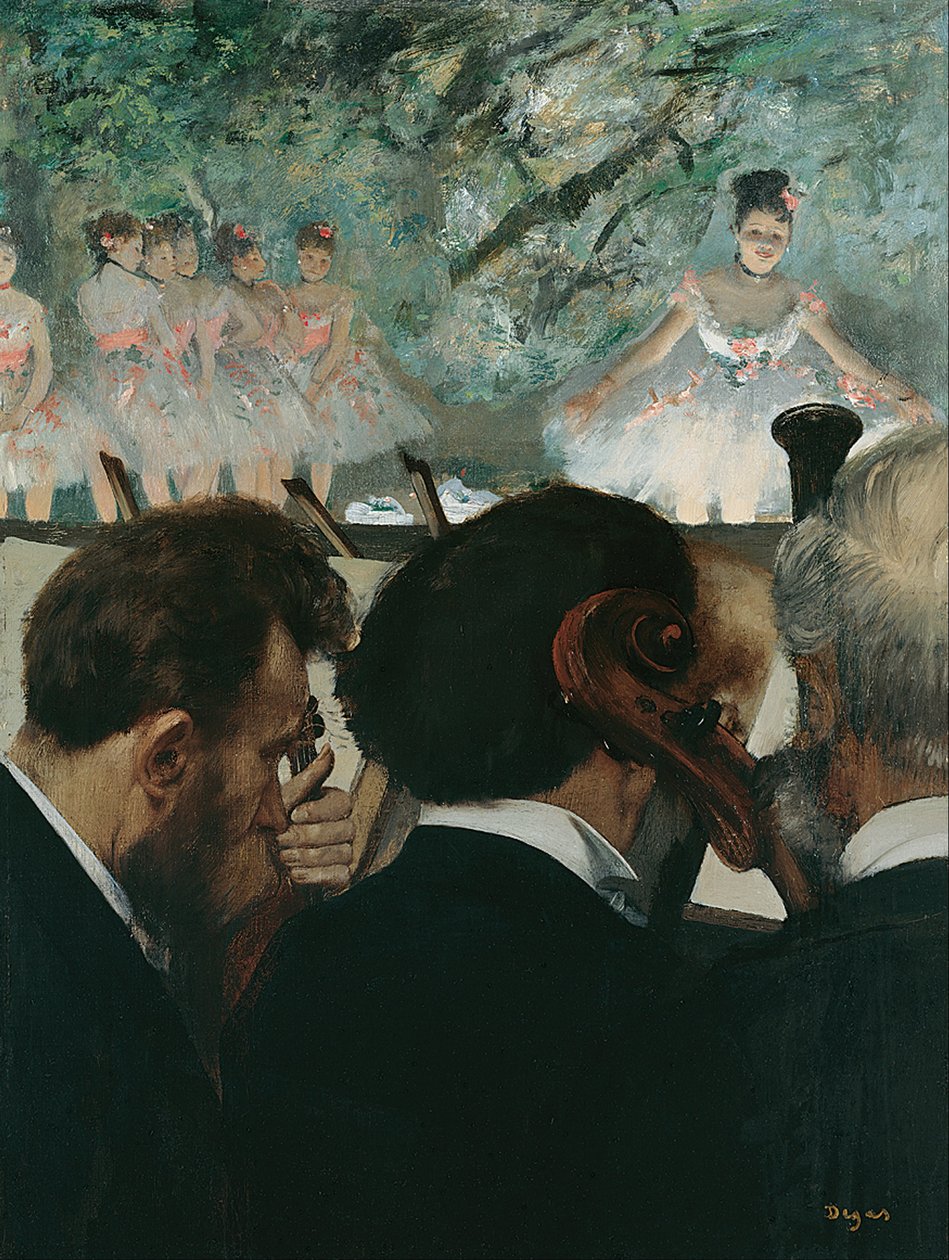 Músicos de Orquesta de Edgar Degas