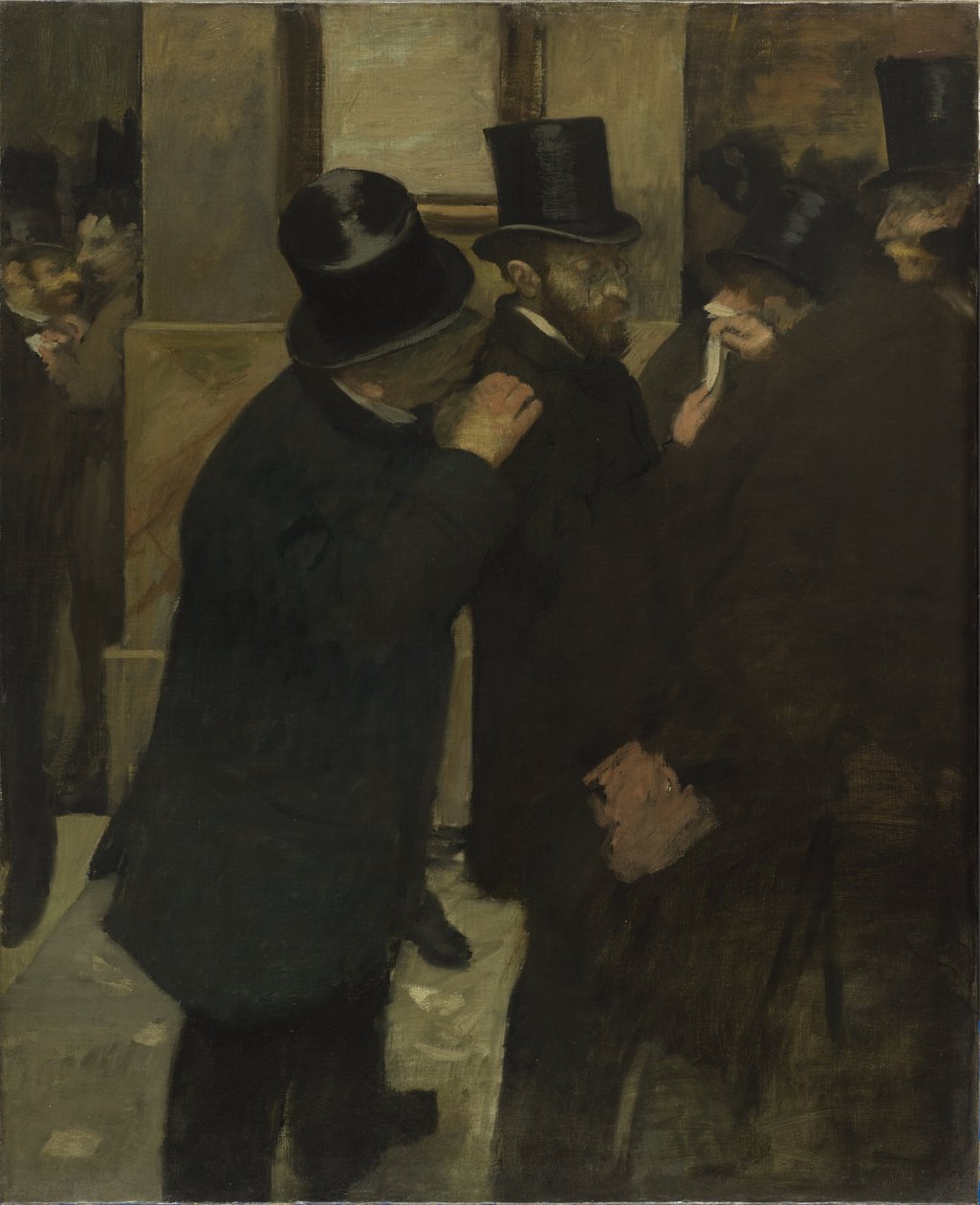 Retratos en la Bolsa de Valores de Edgar Degas