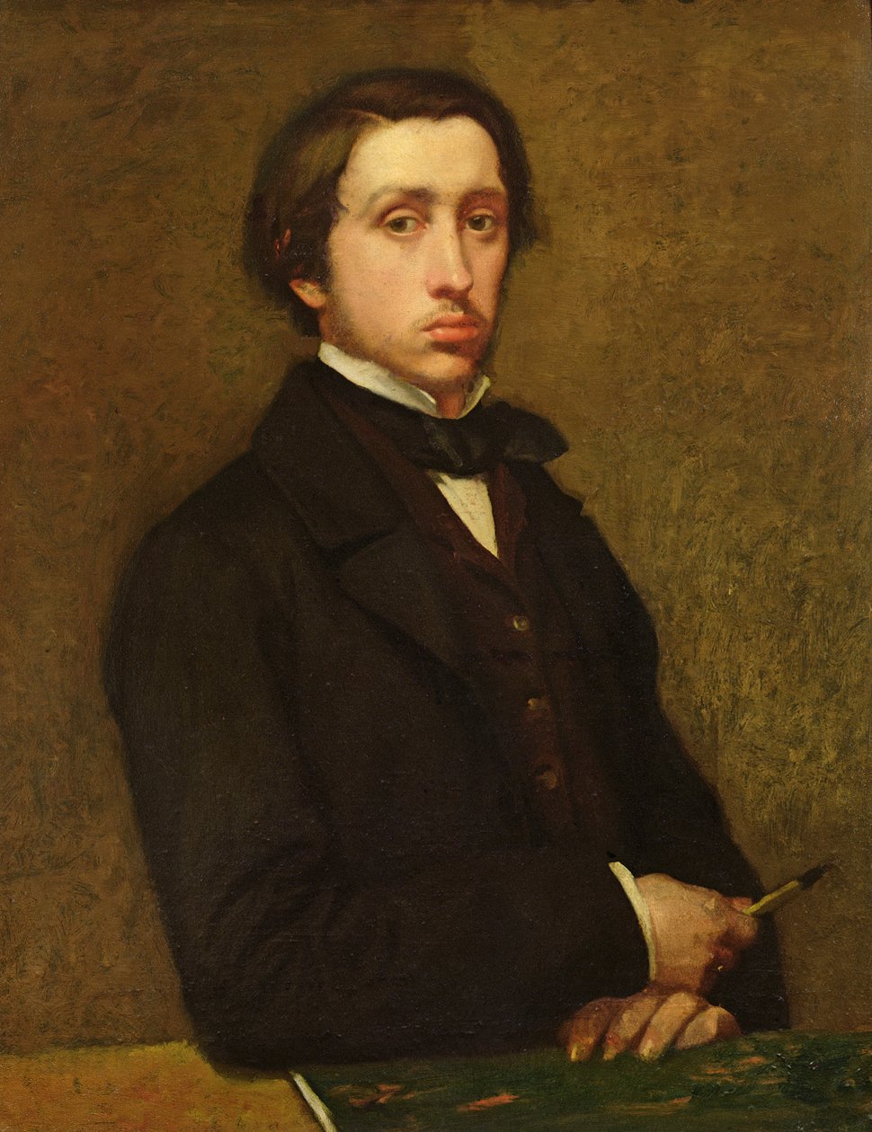 Autorretrato, 1855 de Edgar Degas