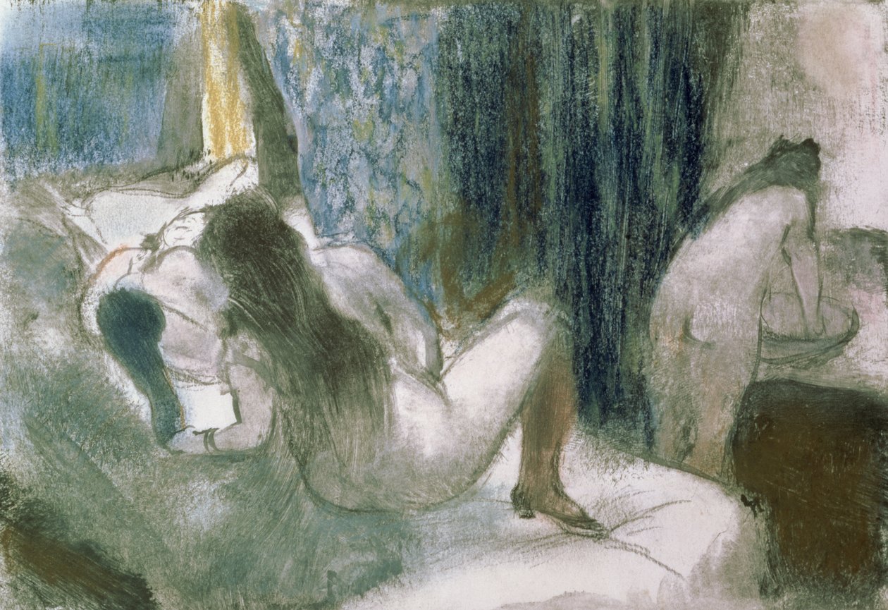 El burdel, c.1879 de Edgar Degas