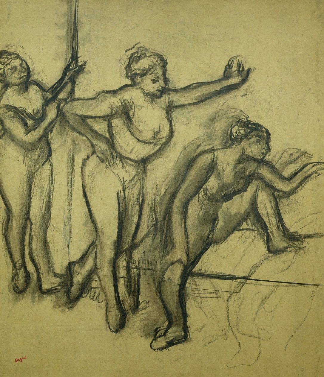Tres bailarinas, c.1900 de Edgar Degas