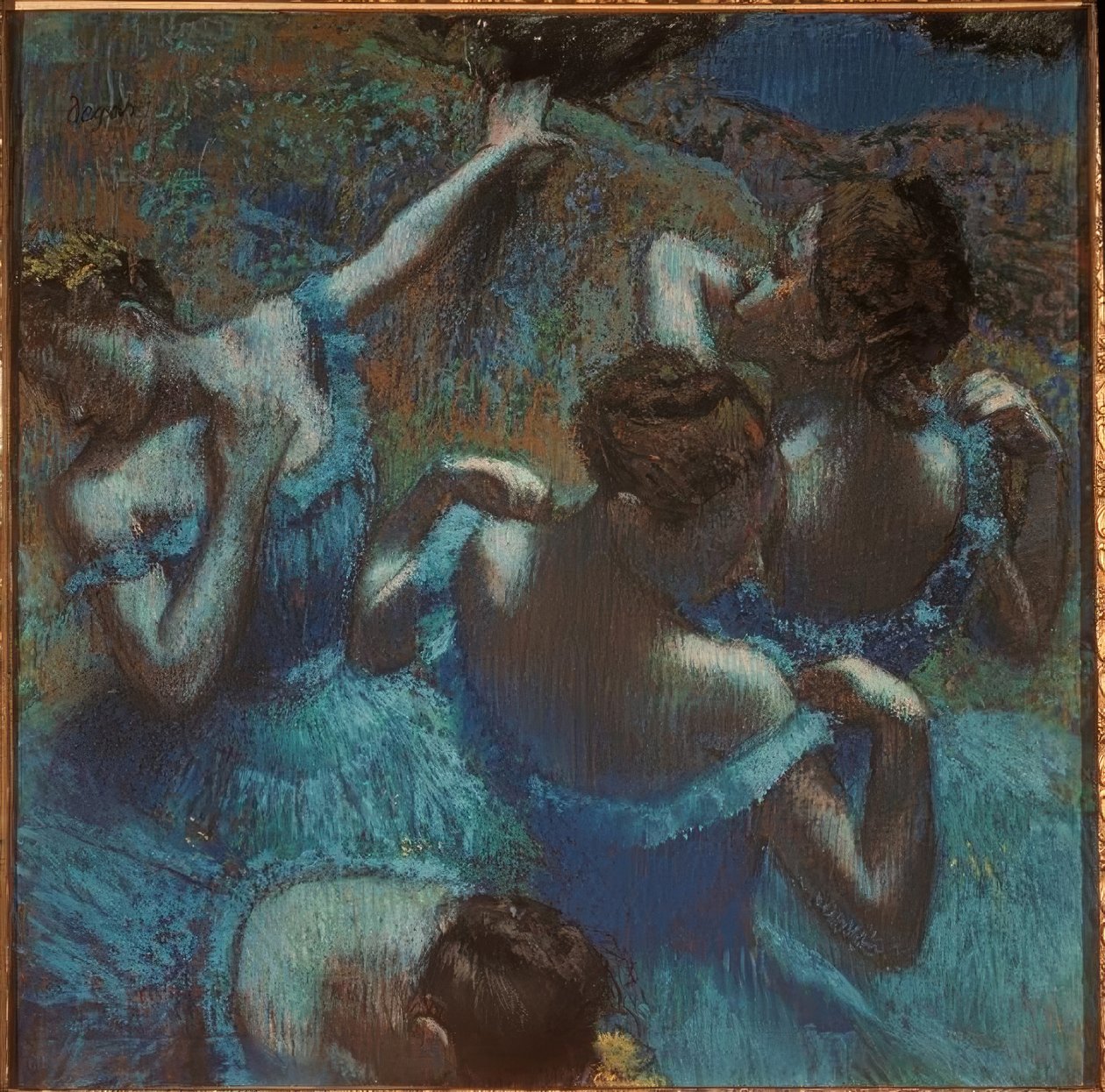 Bailarinas en azul de Edgar Degas
