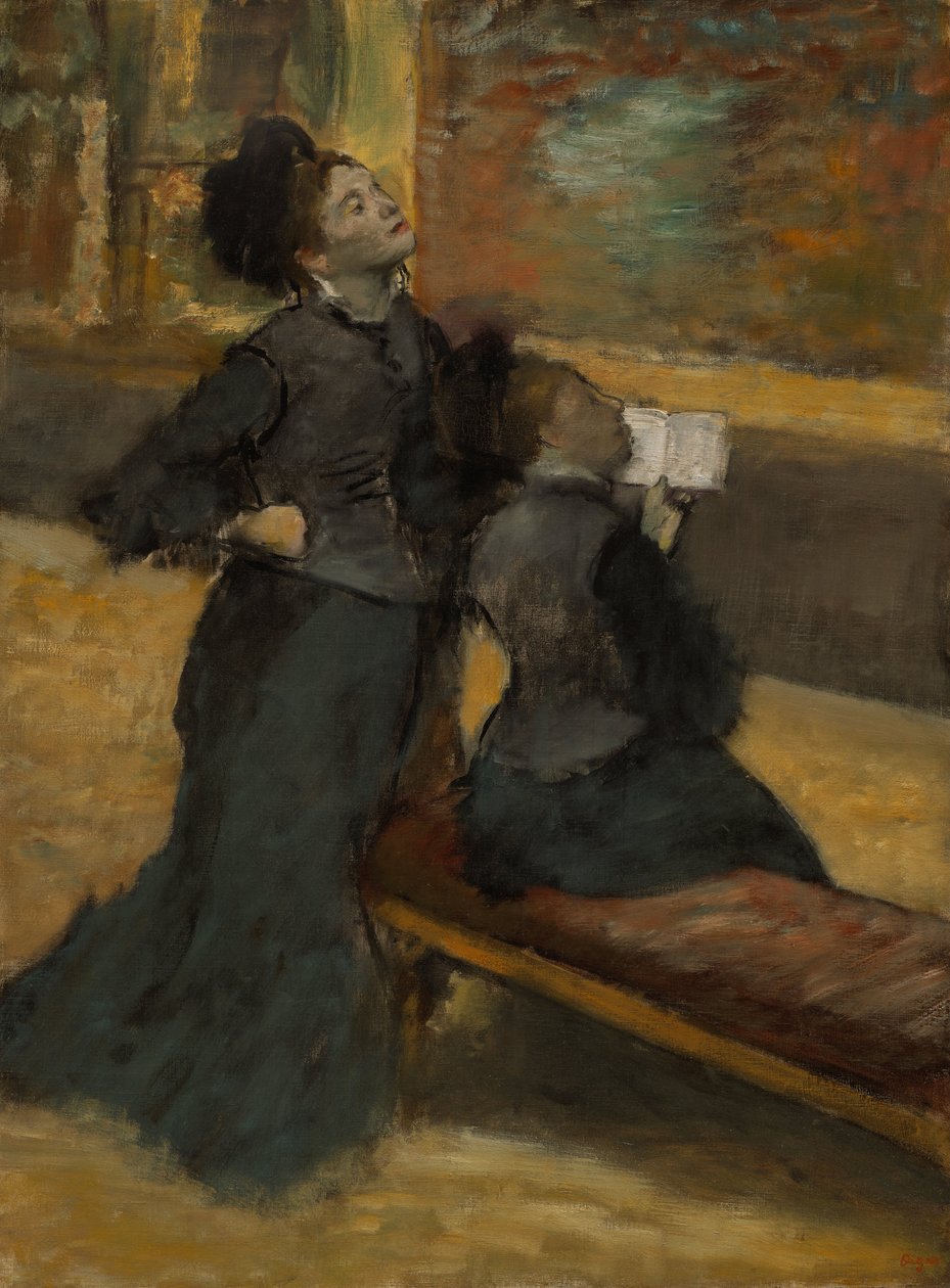 Visita a un museo de Edgar Degas