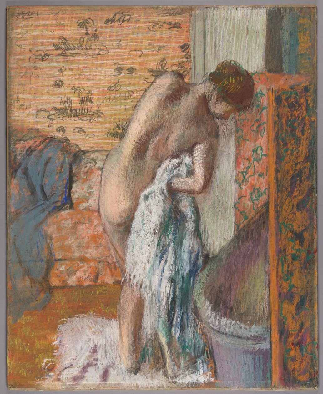 Después del baño (Mujer secándose) de Edgar Degas