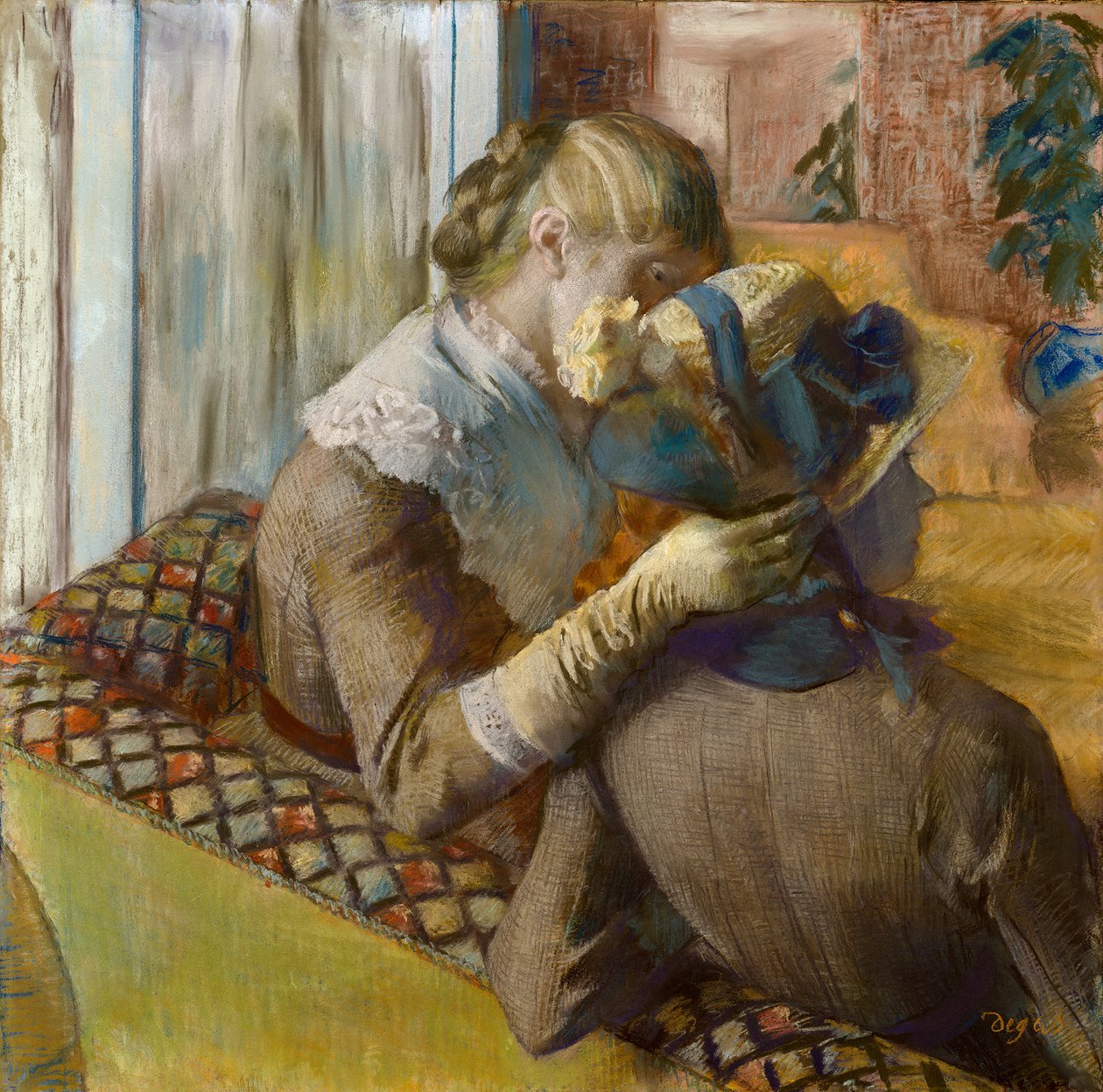 En la sombrerería, 1881 de Edgar Degas