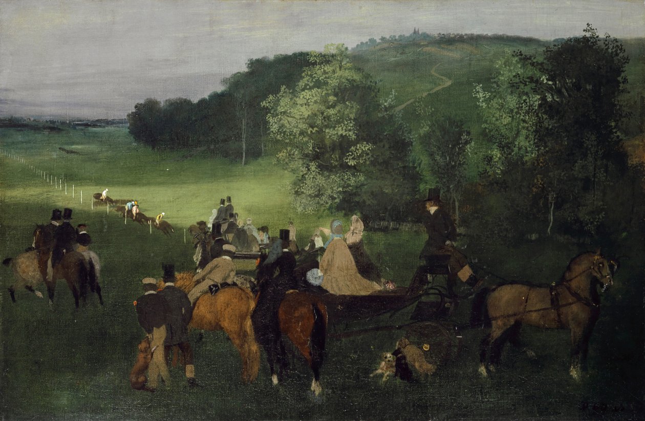 En el hipódromo (Las carreras) de Edgar Degas