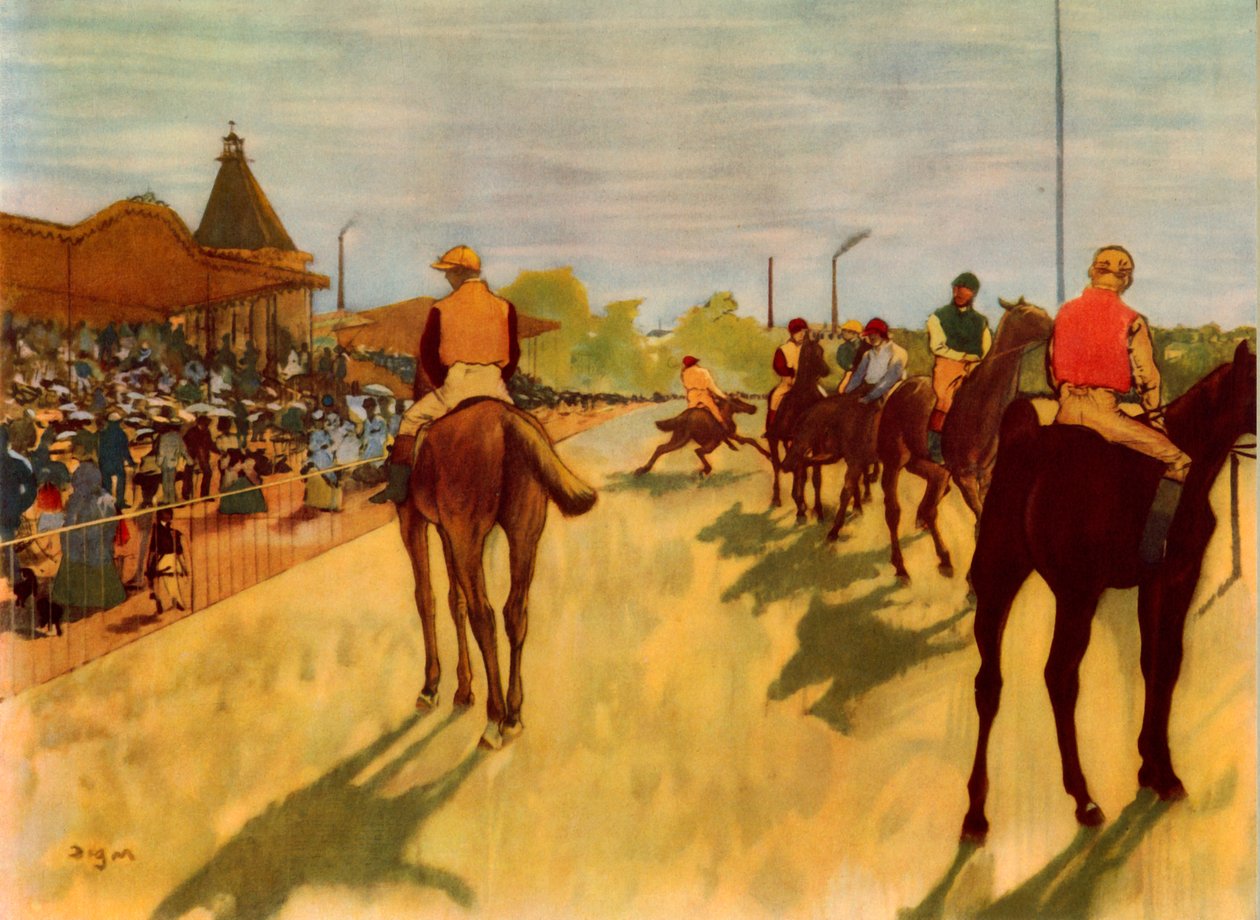 En las carreras de Edgar Degas