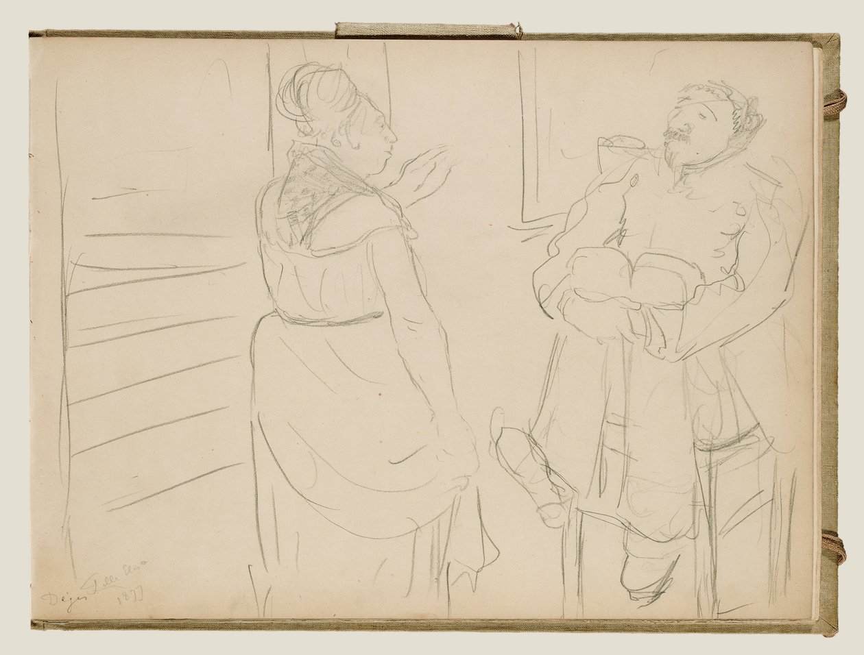 Escena de burdel de Edgar Degas
