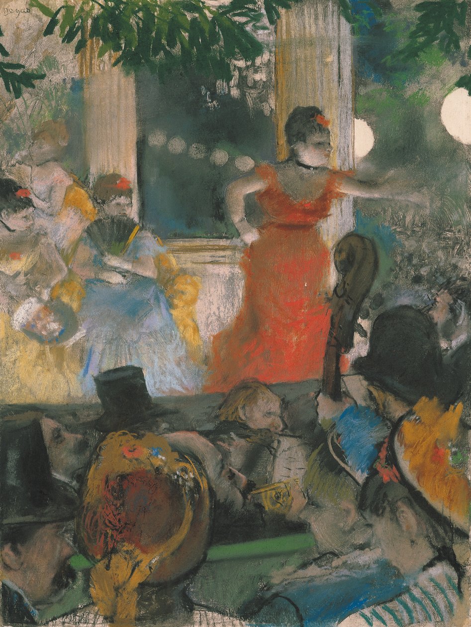 Café-Concierto en Les Ambassadeurs de Edgar Degas