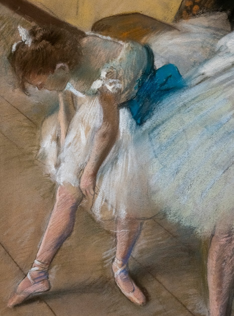 Examen de danza (detalle) de Edgar Degas