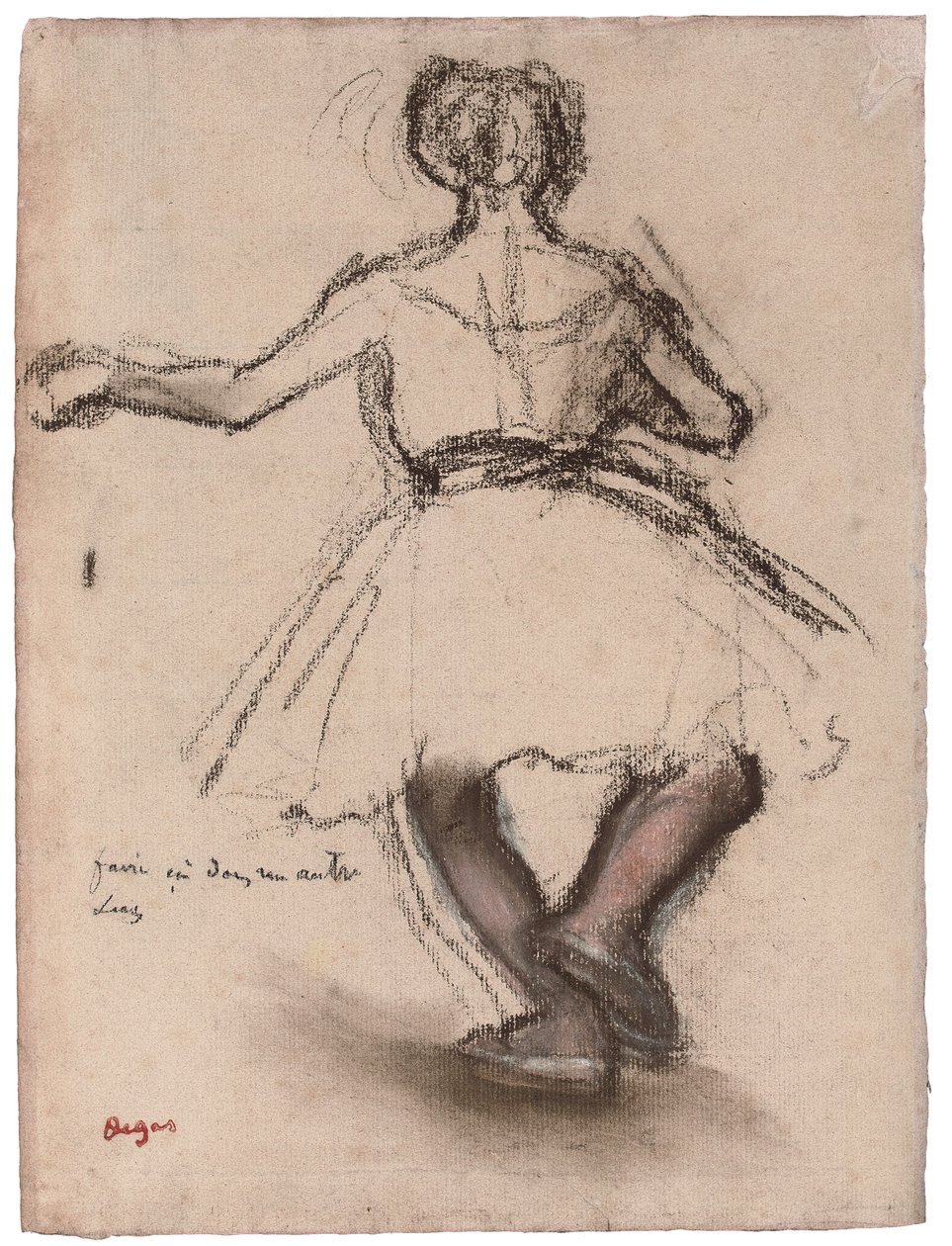 Bailarina, vista trasera de Edgar Degas