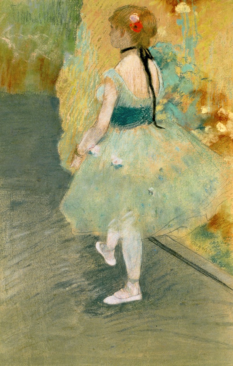 Bailarina en verde, c.1878 de Edgar Degas