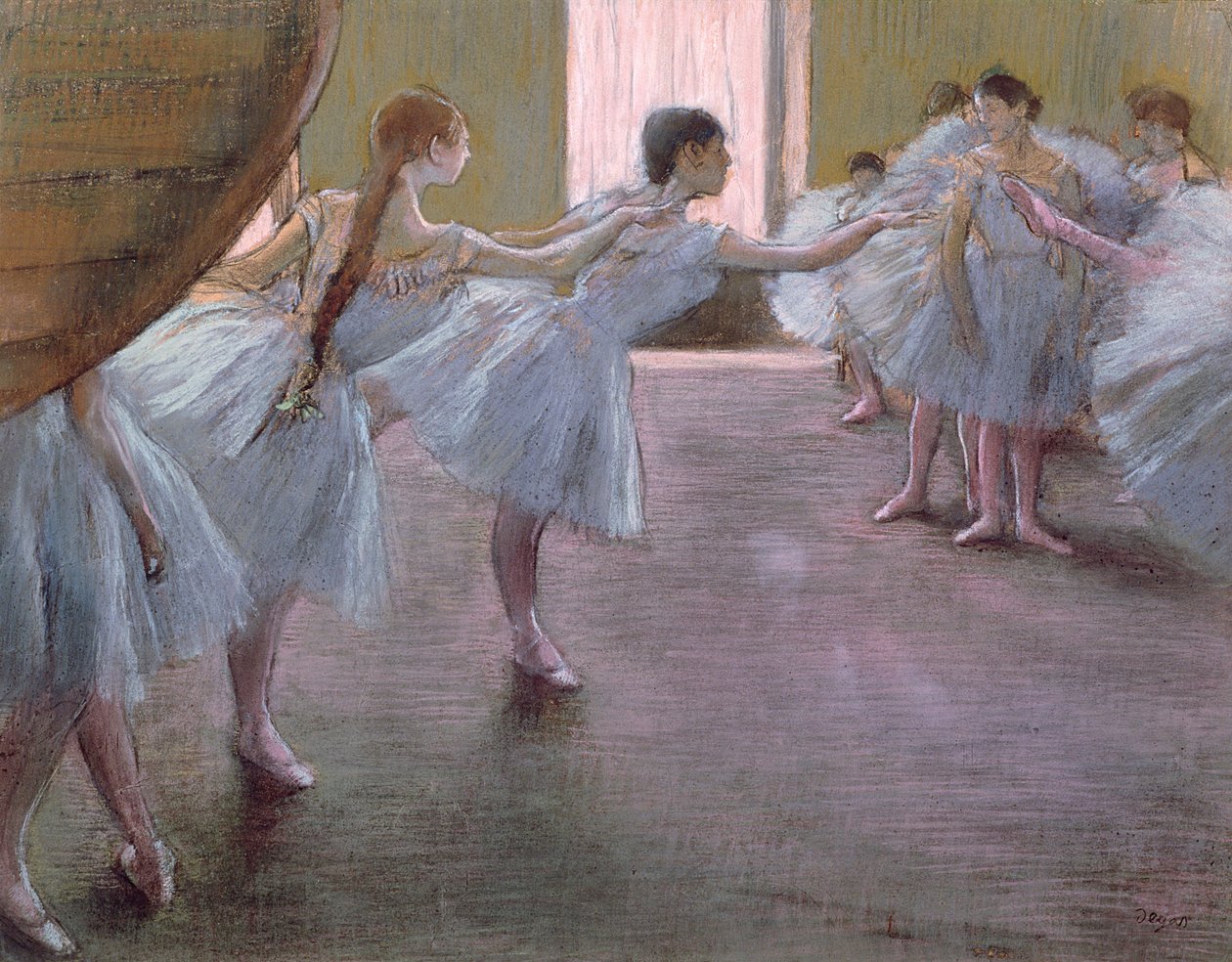 Bailarines en ensayo de Edgar Degas