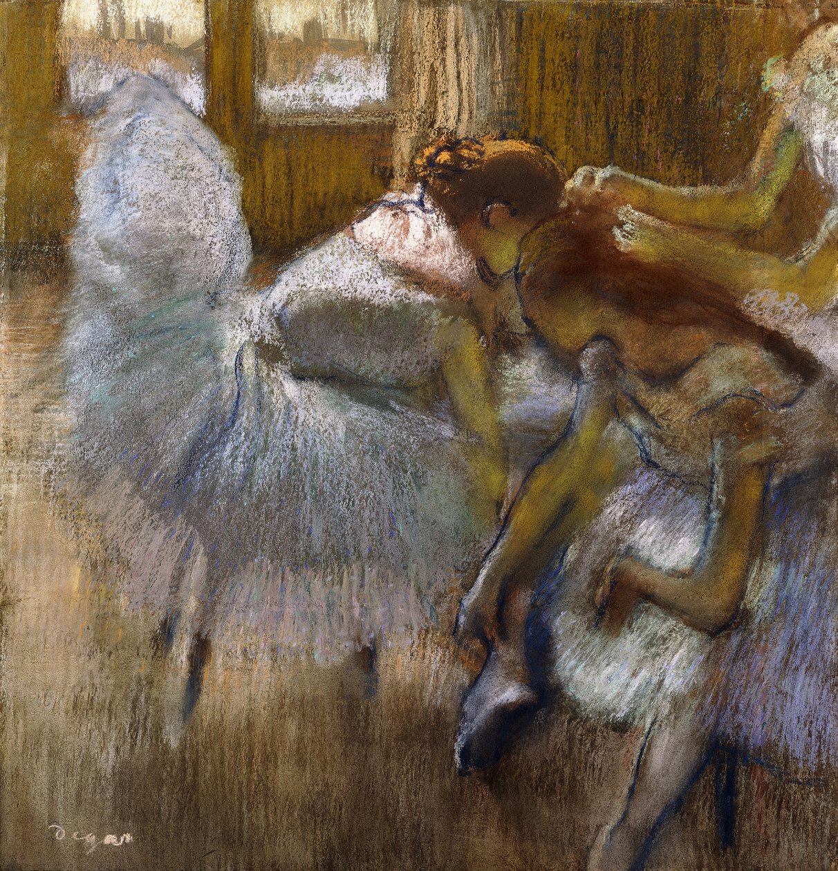 Bailarines en reposo, c.1885 de Edgar Degas