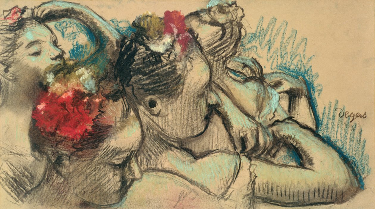 Bailarines, c.1896-8 de Edgar Degas
