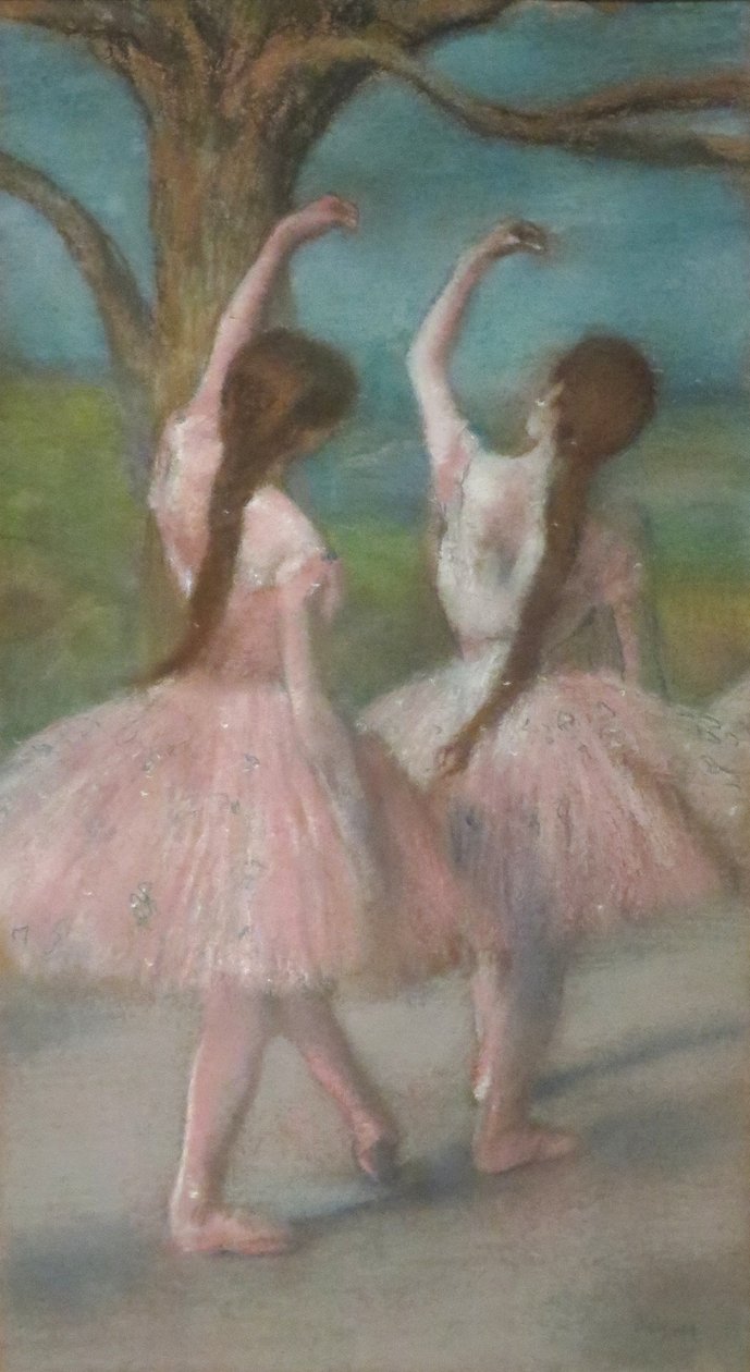 Bailarinas de rosa de Edgar Degas