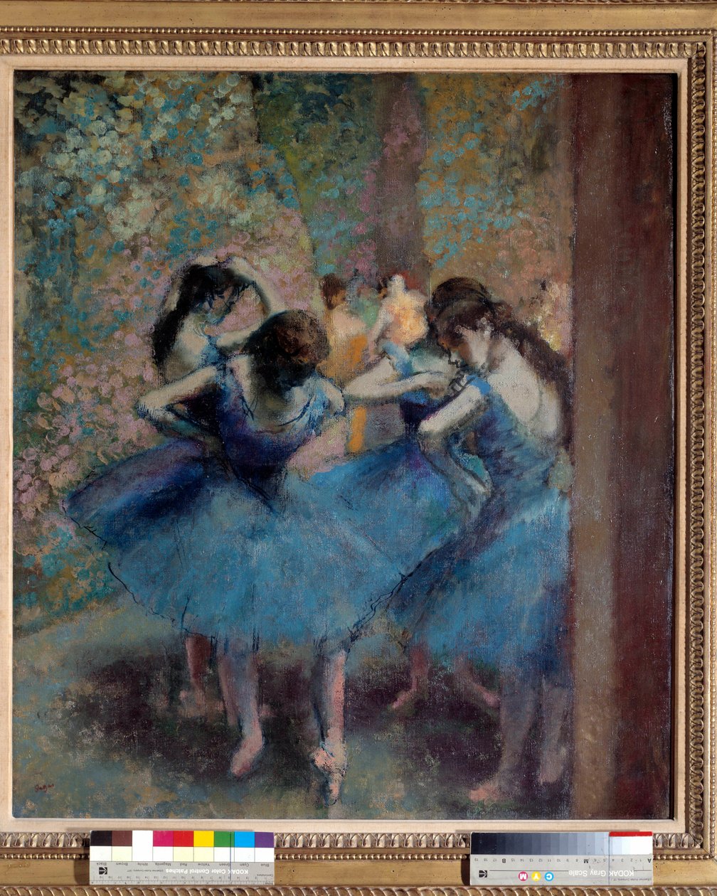 Bailarinas de azul de Edgar Degas
