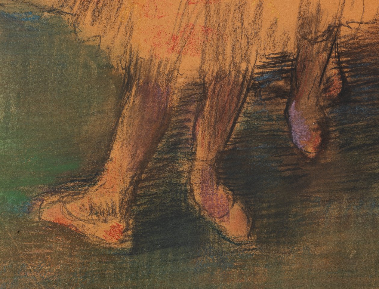 Bailarines en la ala de Edgar Degas