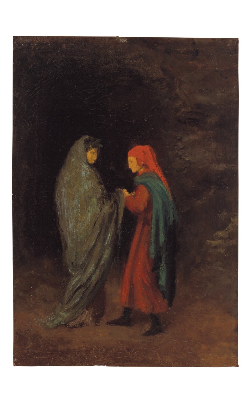 Dante y Virgilio a la entrada del Infierno de Edgar Degas