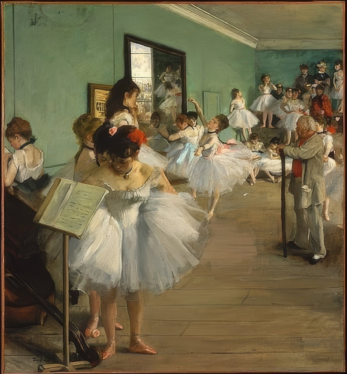 La clase de baile. 1874 de Edgar Degas