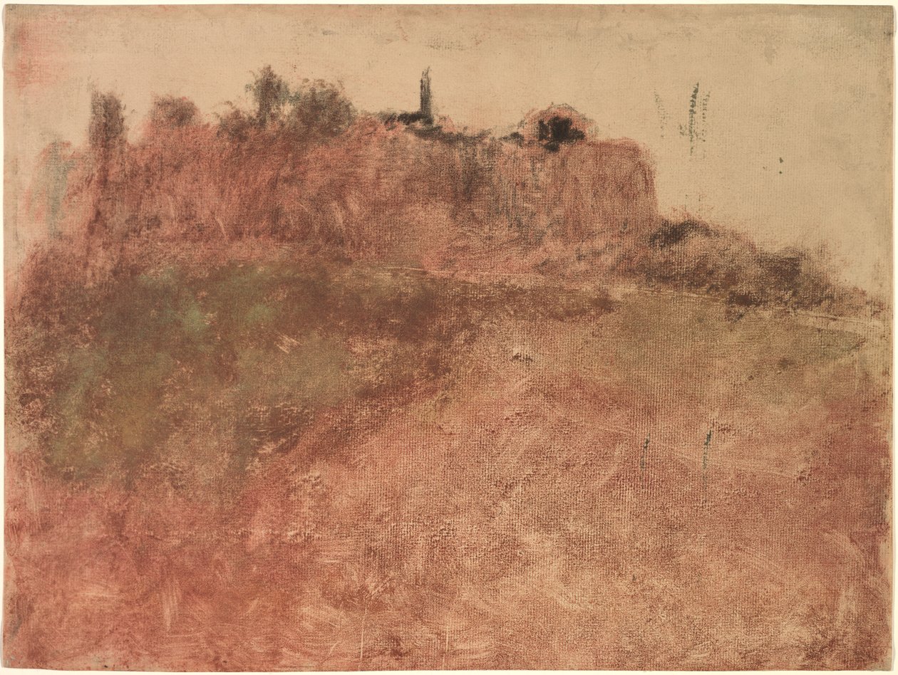 Pueblo de Estérel, c. 1890 de Edgar Degas