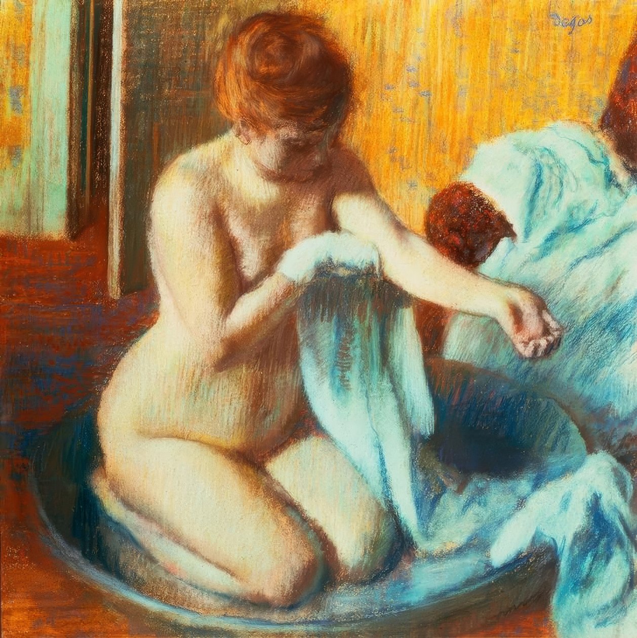 Mujer en la bañera de Edgar Degas