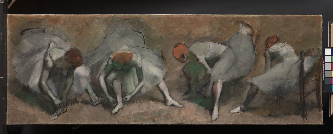Friso de bailarinas, c.1895 de Edgar Degas