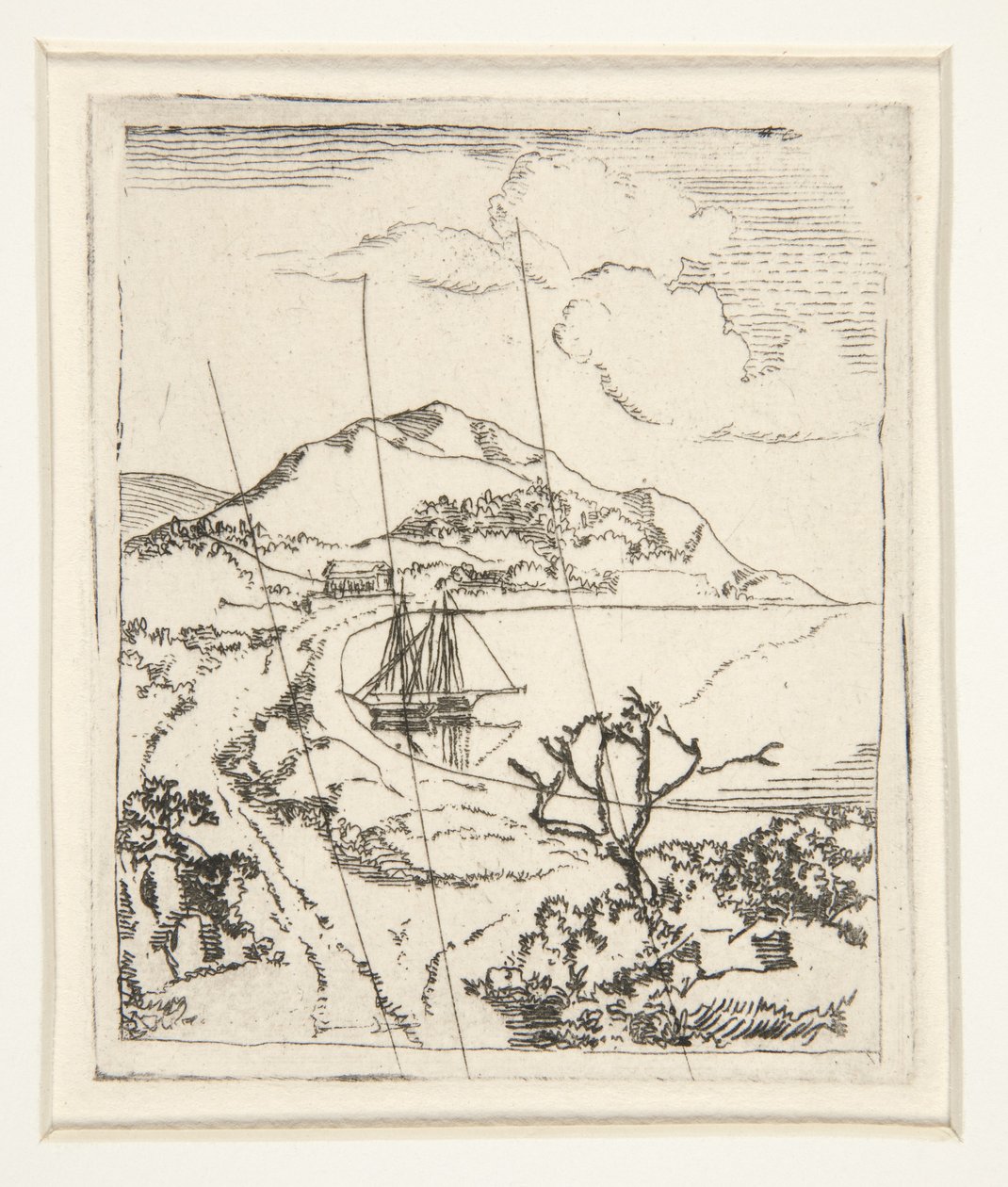 Paisaje griego, o El anclaje de Edgar Degas