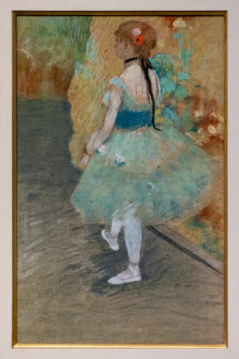 Bailarina verde. Alrededor de 1878. Pastel sobre papel. de Edgar Degas