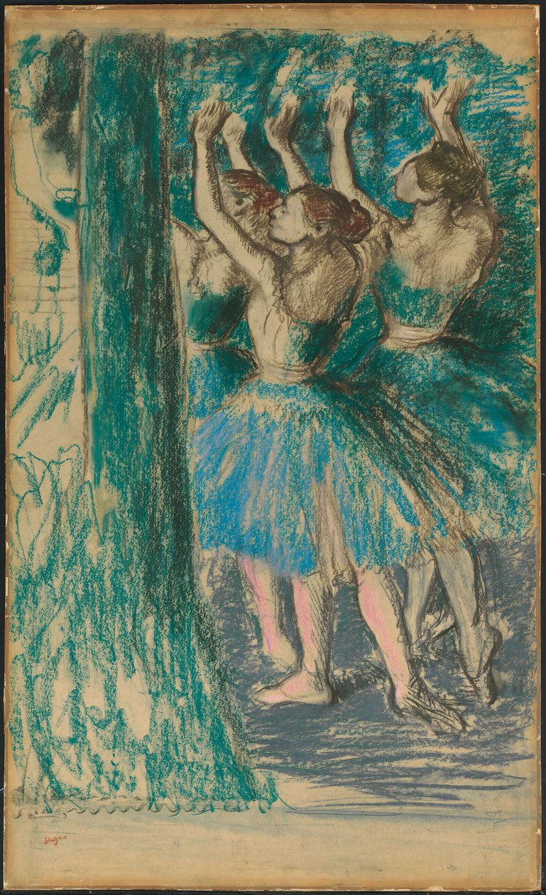Grupo de Bailarines, c.1898 de Edgar Degas