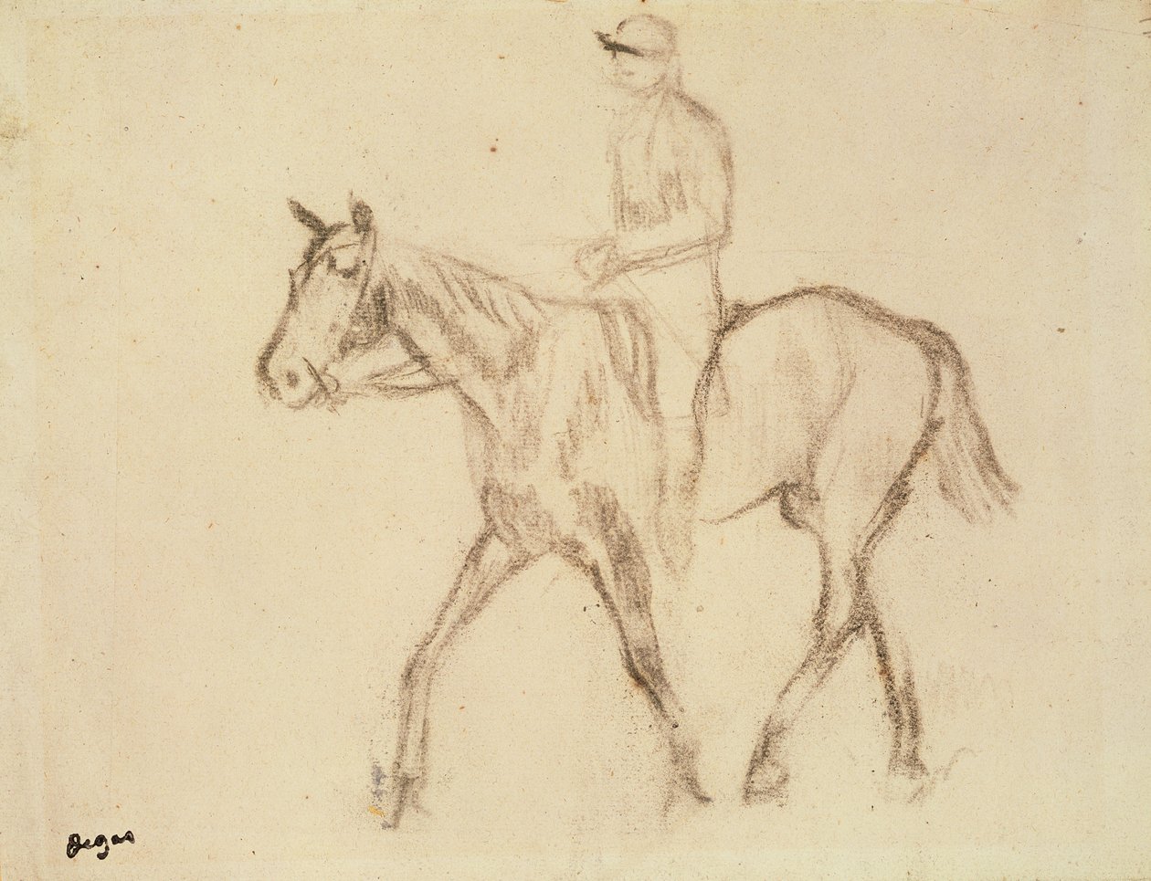 Caballo y Jinete de Edgar Degas
