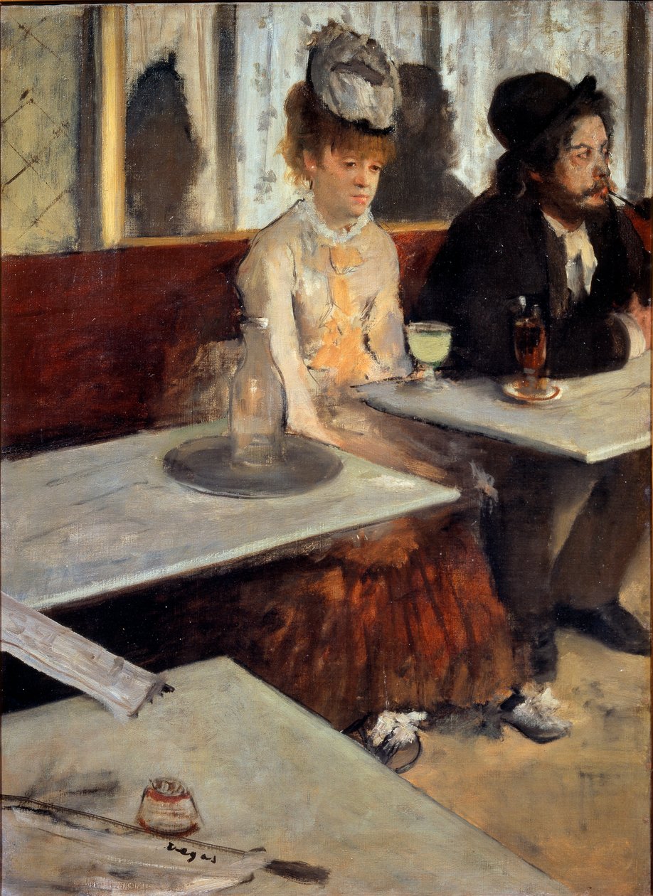 En un Café o La Absenta de Edgar Degas