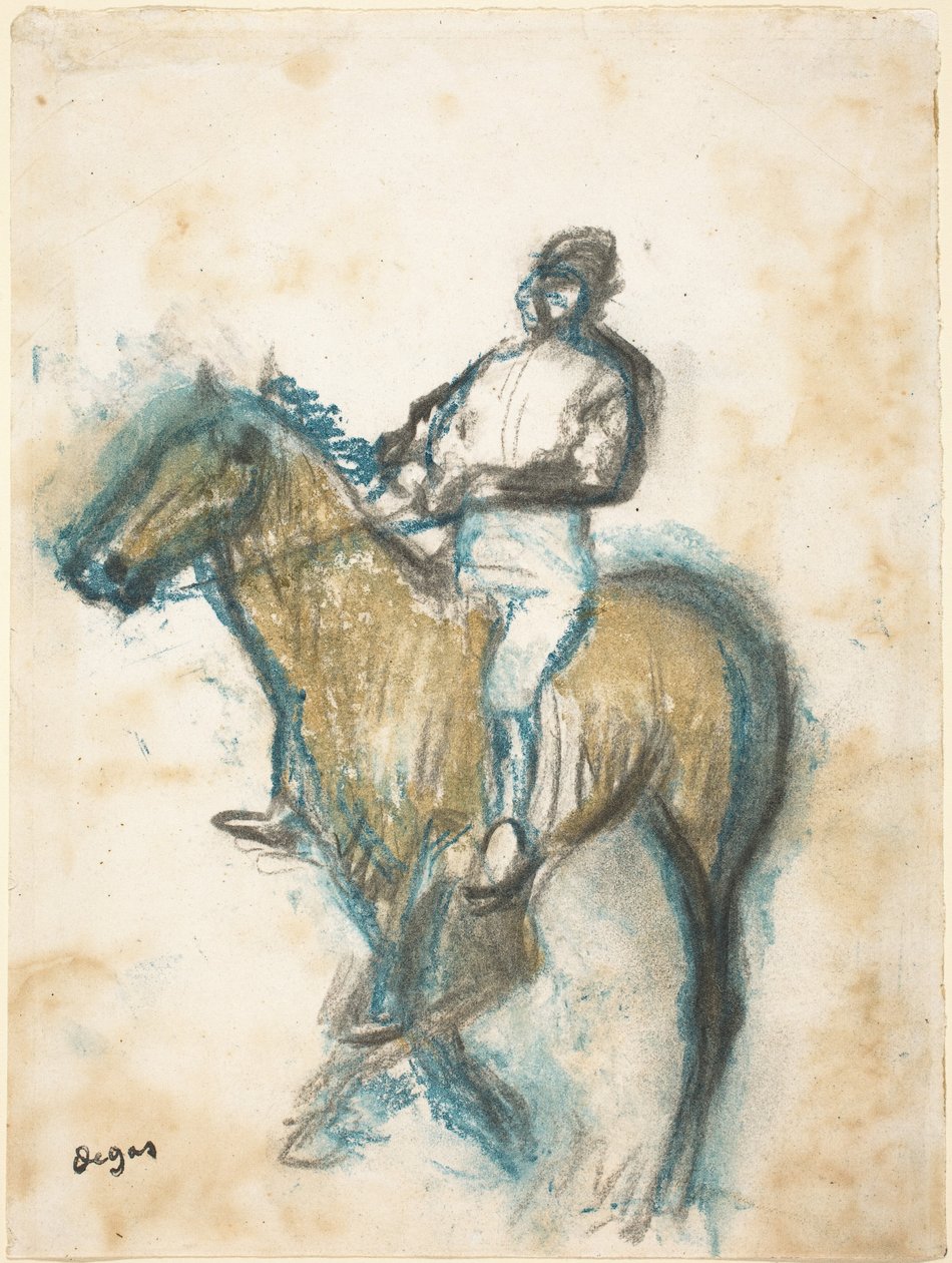 Jockey, c. 1898 de Edgar Degas