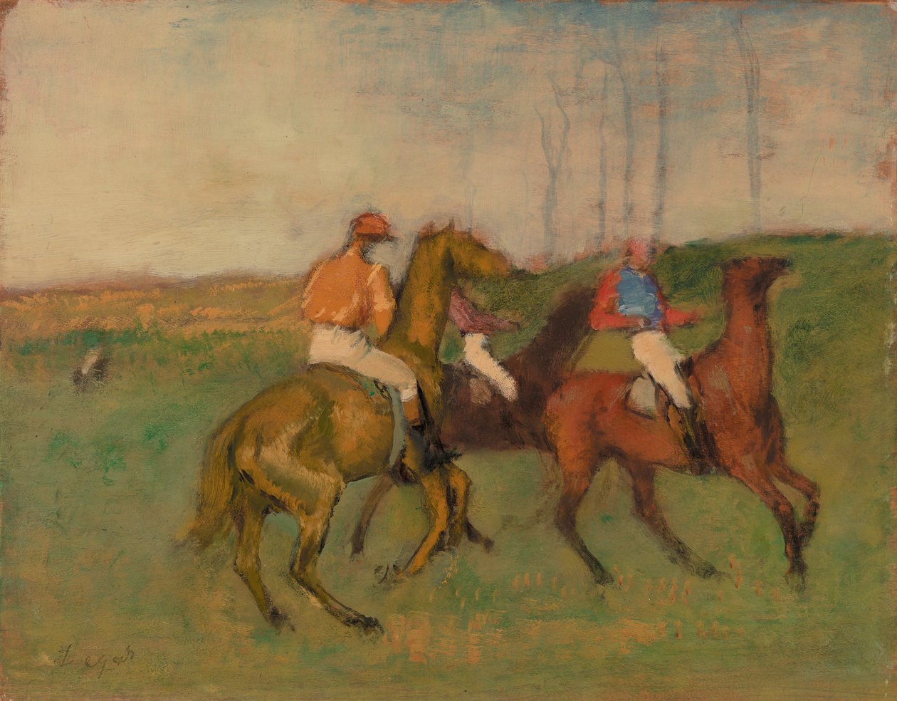 Jinetes y Caballos de Carreras de Edgar Degas