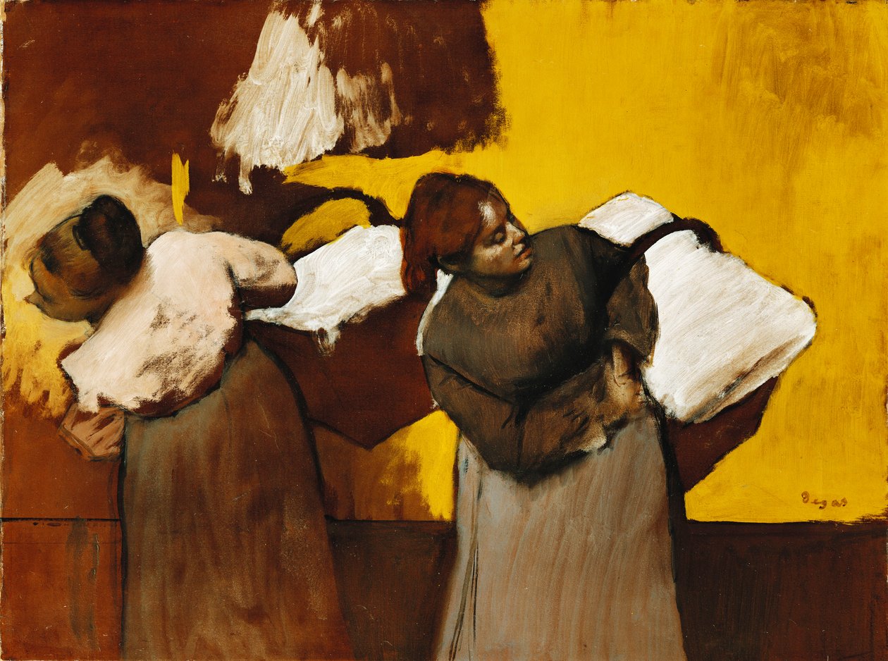 Lavanderas, c.1876 de Edgar Degas