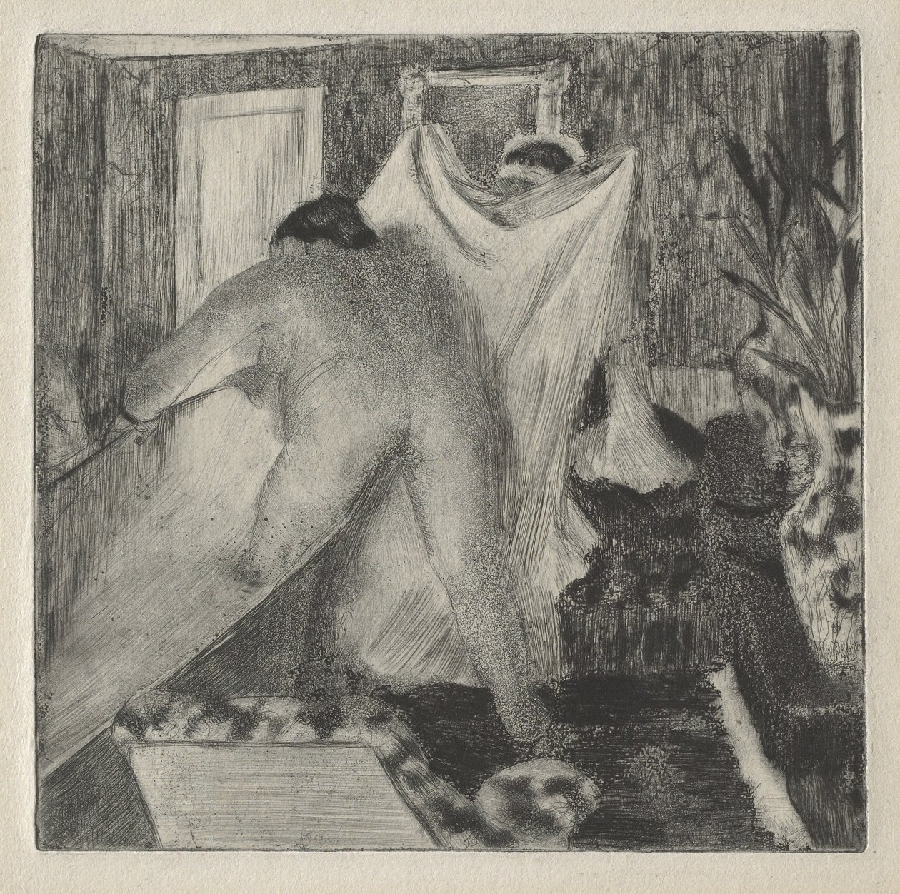 Saliendo del baño, c.1878-80 de Edgar Degas