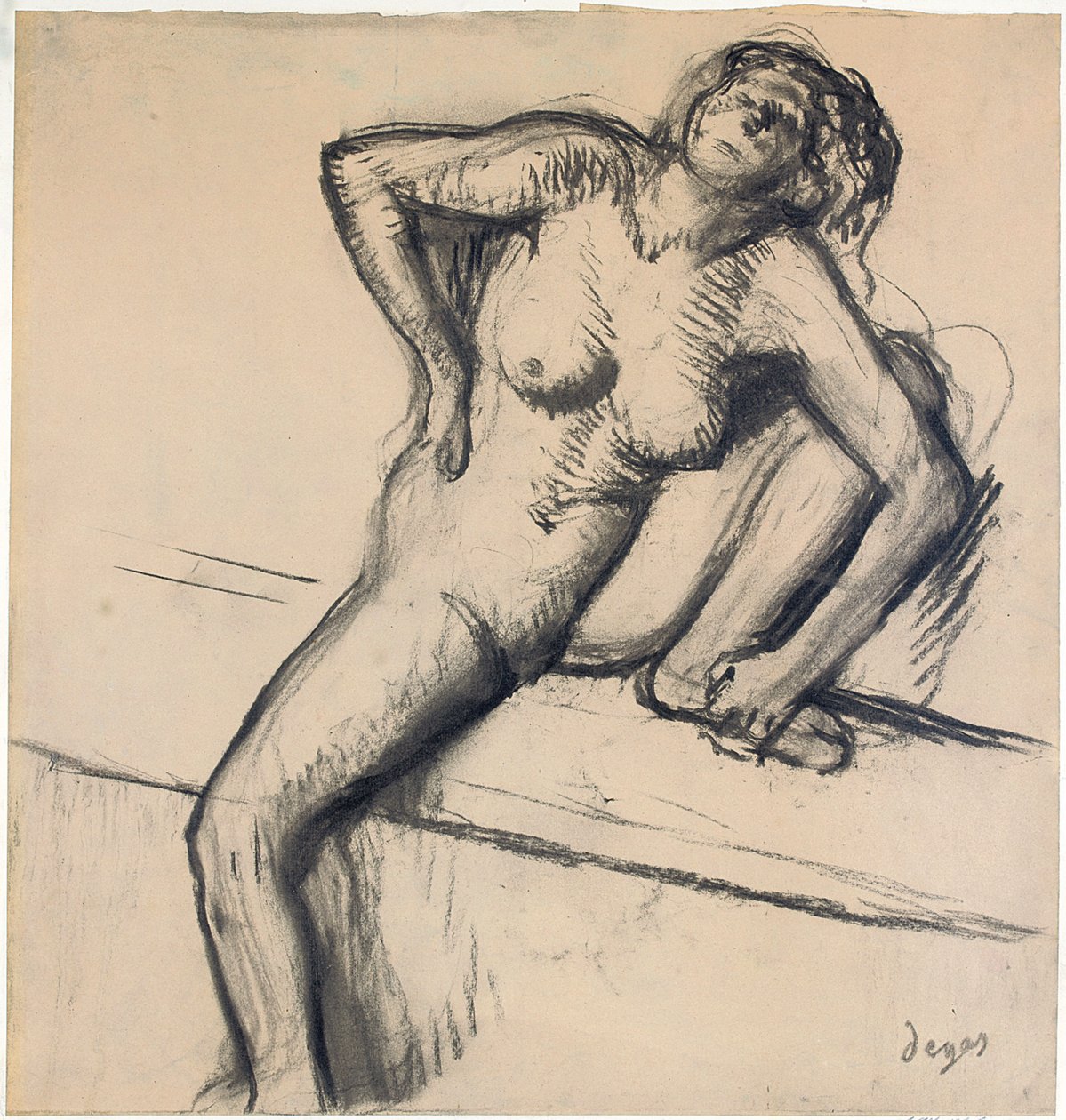 Nu, finales de 1890s de Edgar Degas
