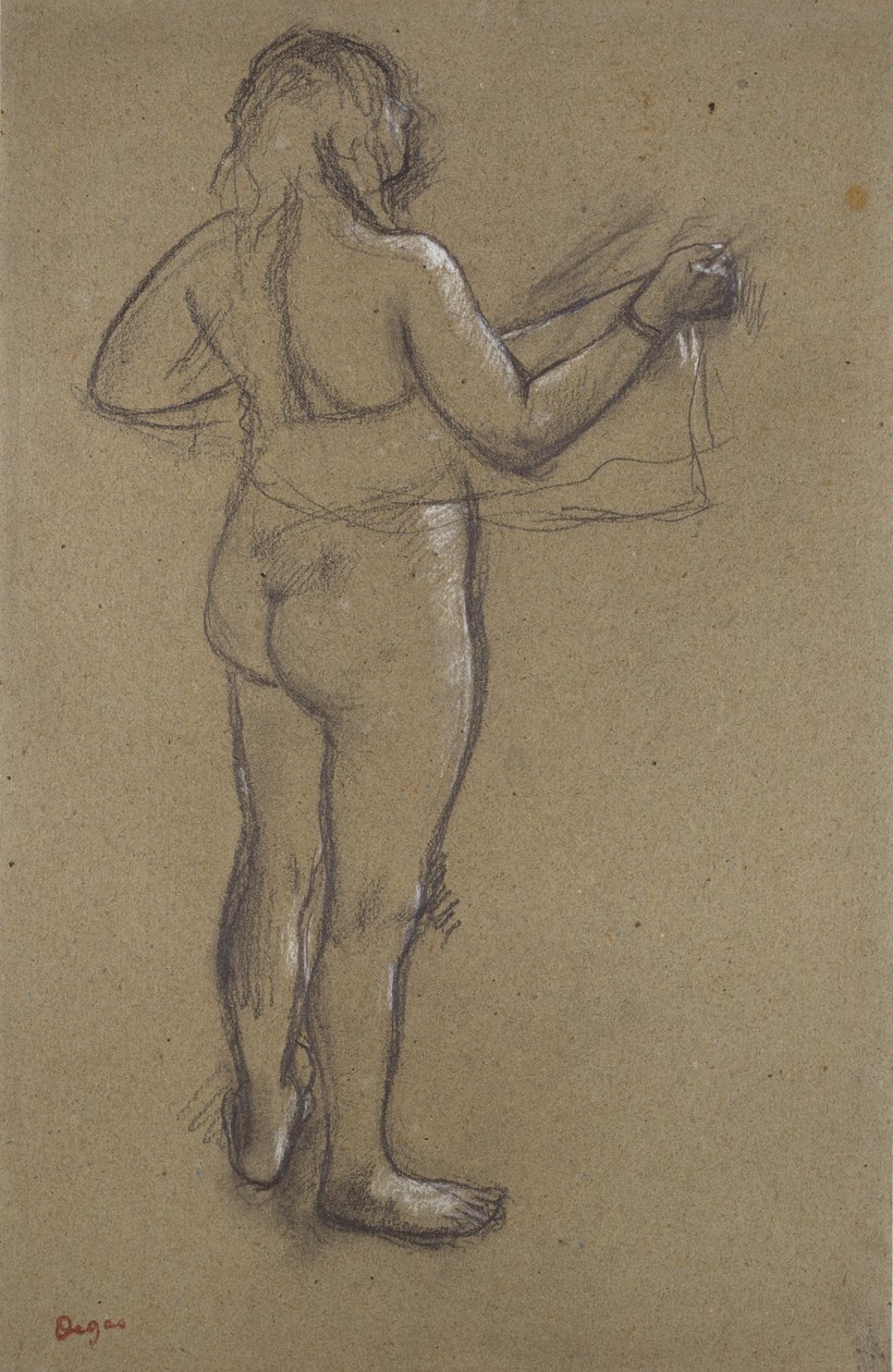 Mujer Desnuda Secándose de Edgar Degas