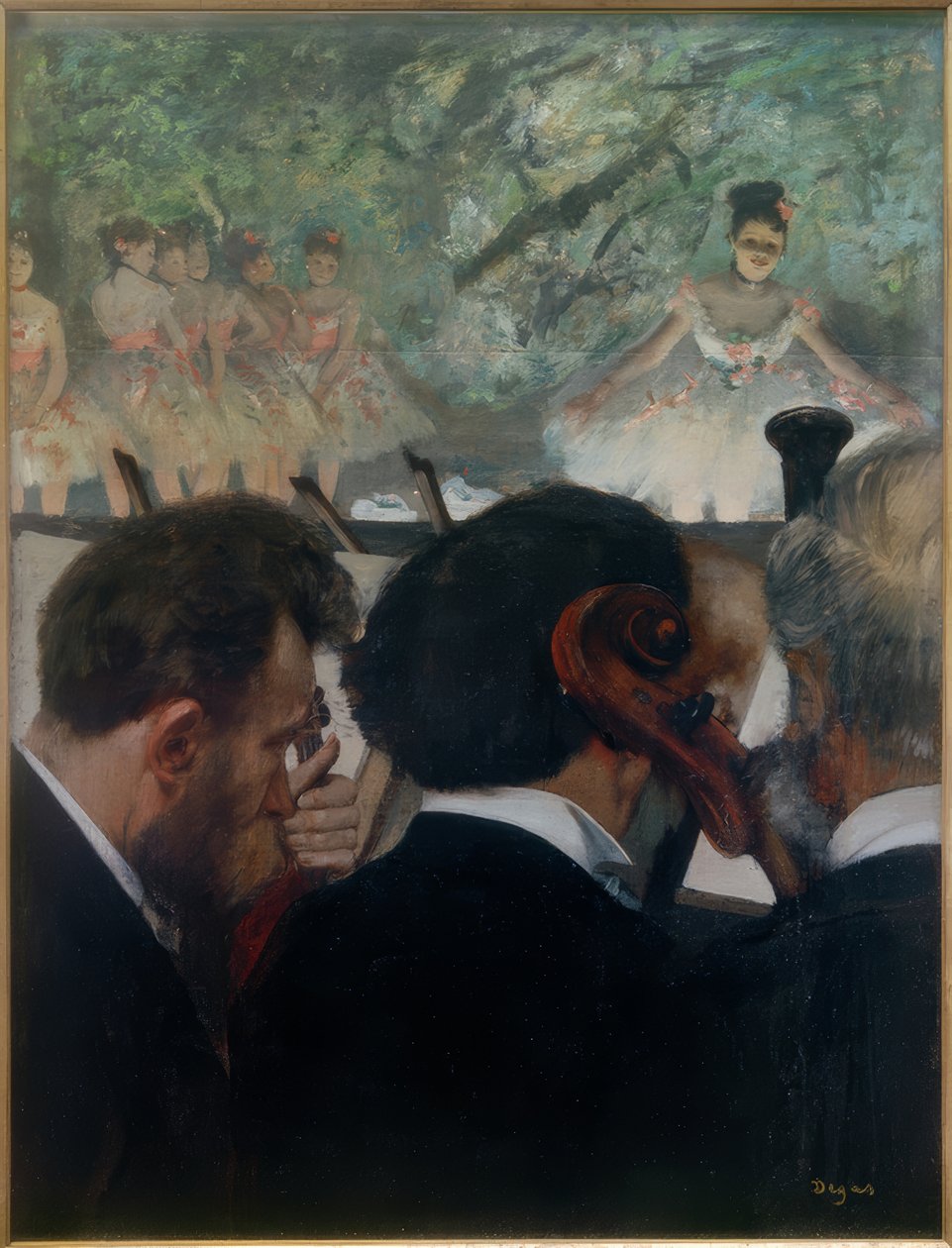 Músicos de orquesta de Edgar Degas