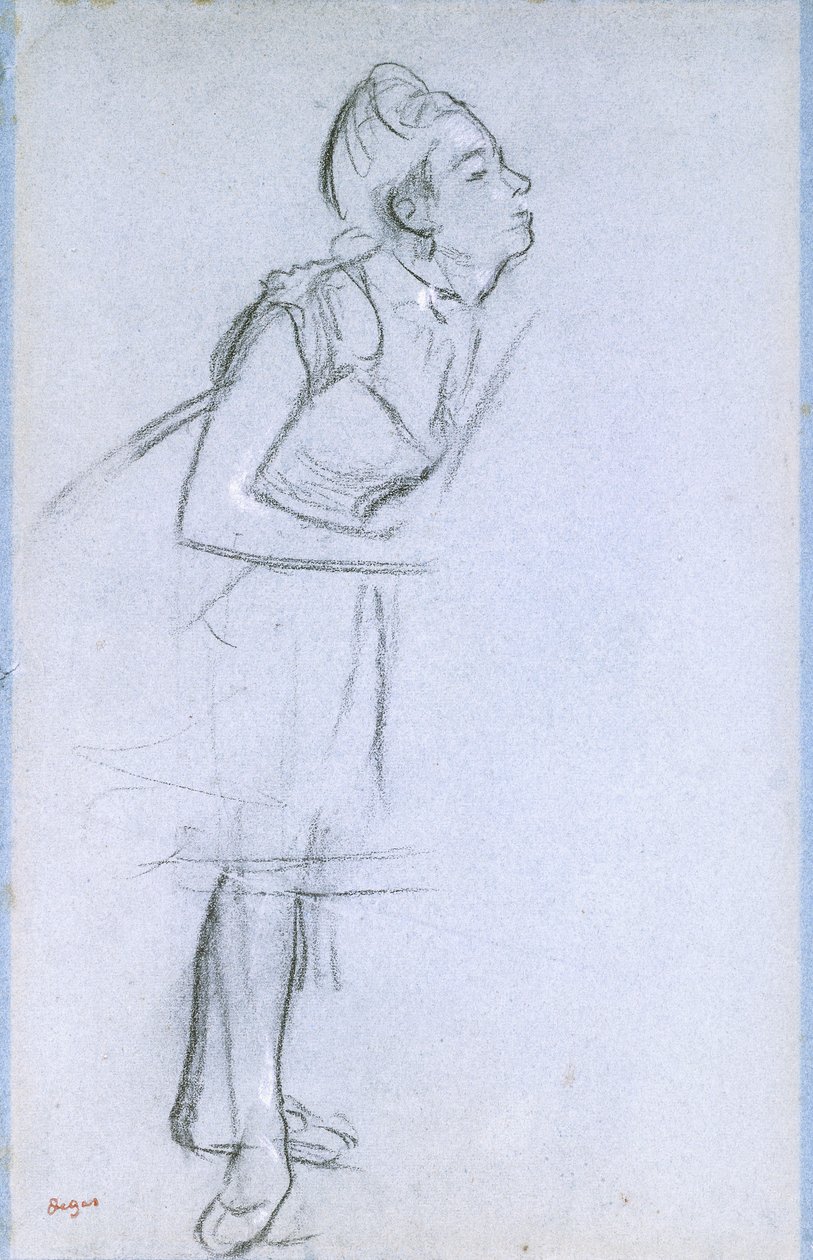 Perfil de una bailarina de Edgar Degas