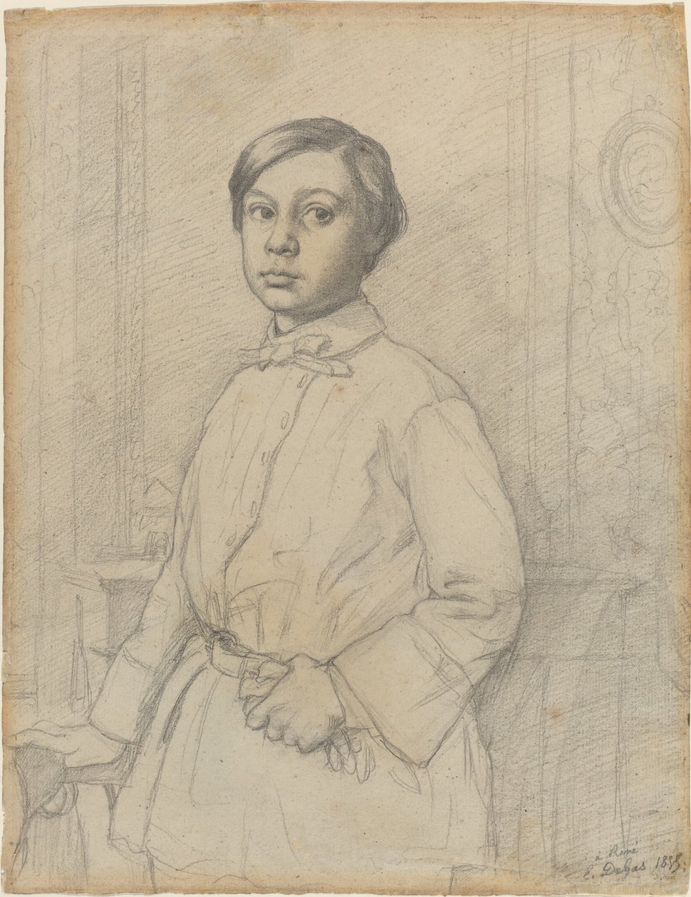 René de Gas [recto], 1855 de Edgar Degas