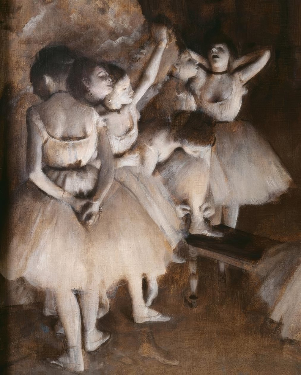 Ensayo de un ballet en el escenario de Edgar Degas