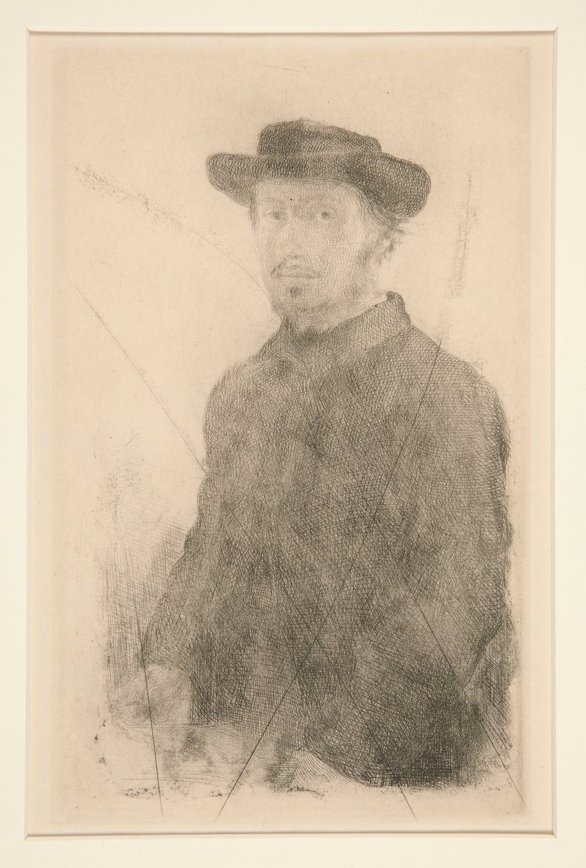 Auto retrato de Edgar Degas